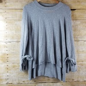 Catherine Malandrino Gray Sweater Tie Medium